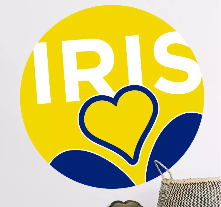 iris party wall vinyl sticker - TenStickers