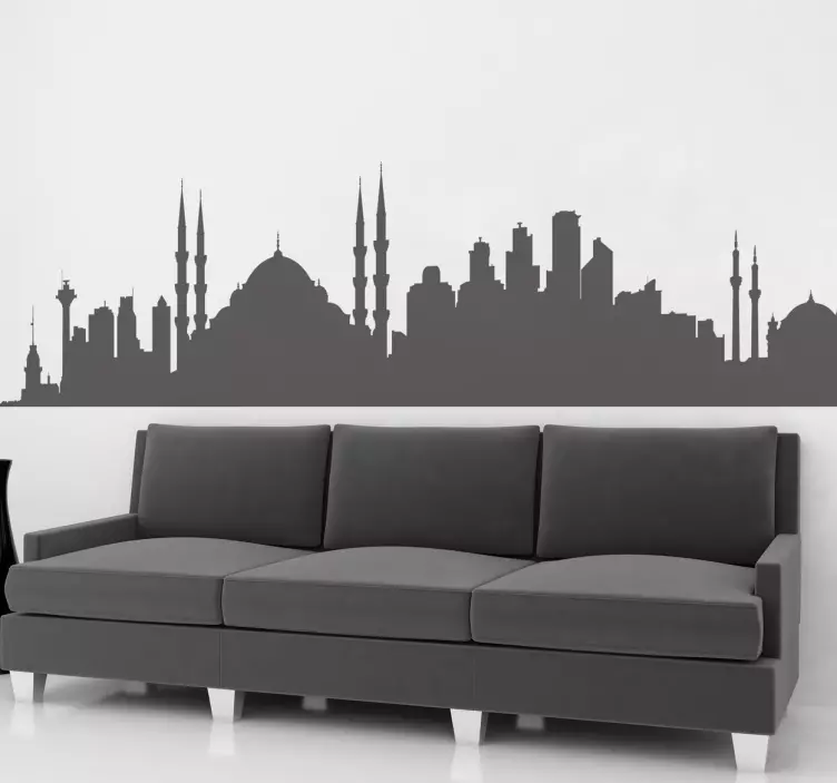 Istanbul horizon wall sticker - TenStickers