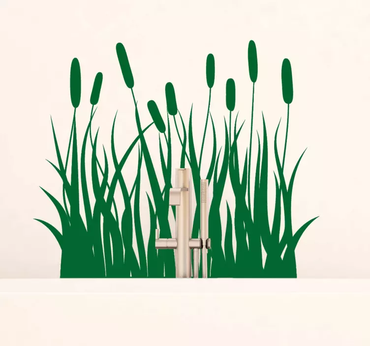 Juncos monocolor plant wall  decal - TenStickers