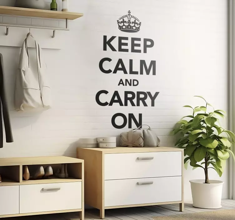 Keep Calm Wall Sticker - TenStickers