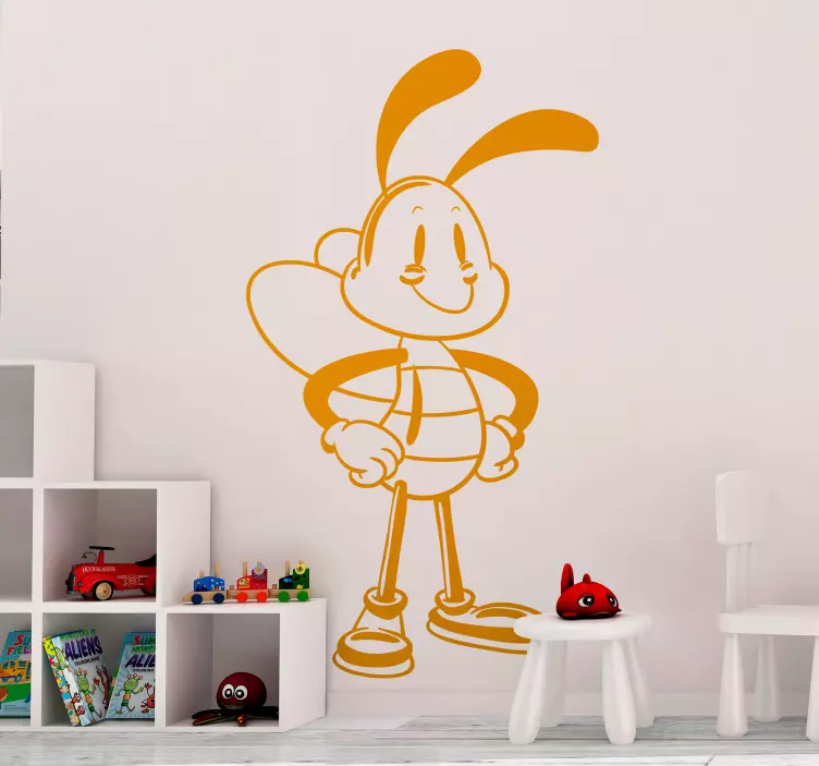 Kids Bee Wall Sticker - TenStickers