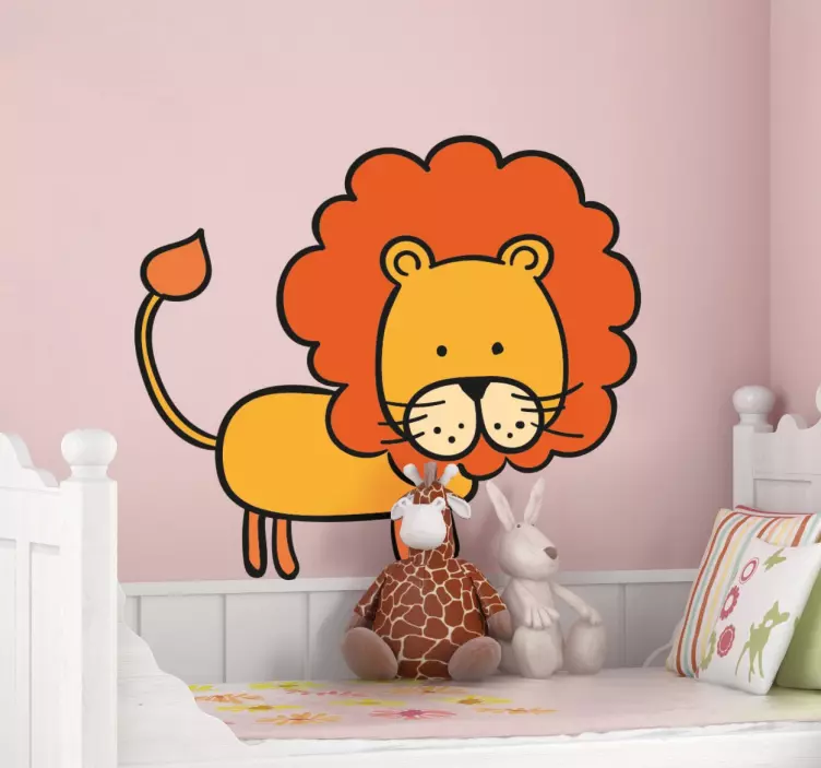 Kids Lion Sticker - TenStickers