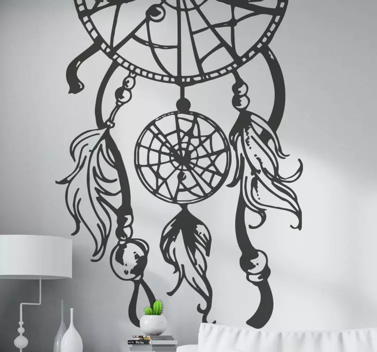 Kid's sticker dream catcher wall decor - TenStickers