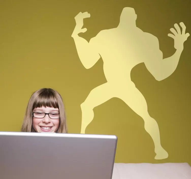 Kids Super Power Man Wall Decal - TenStickers