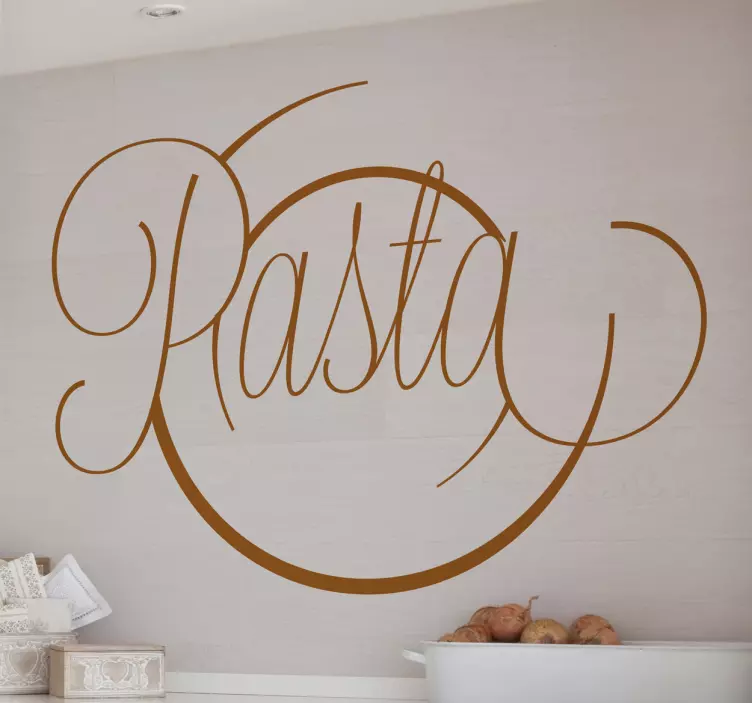Kitchen Pasta Wall Sticker - TenStickers