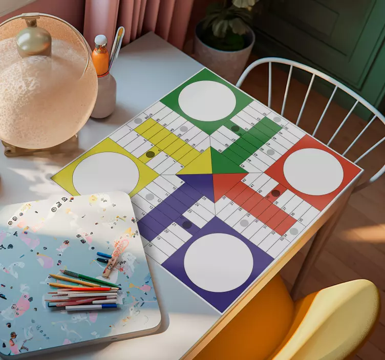 Classic ludo furniture sticker - TenStickers