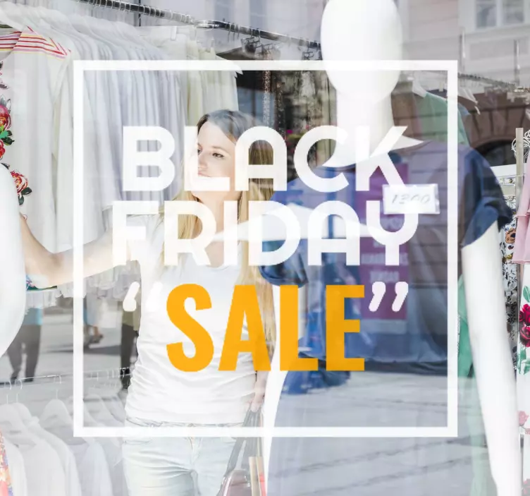 Label design black friday stickers - TenStickers