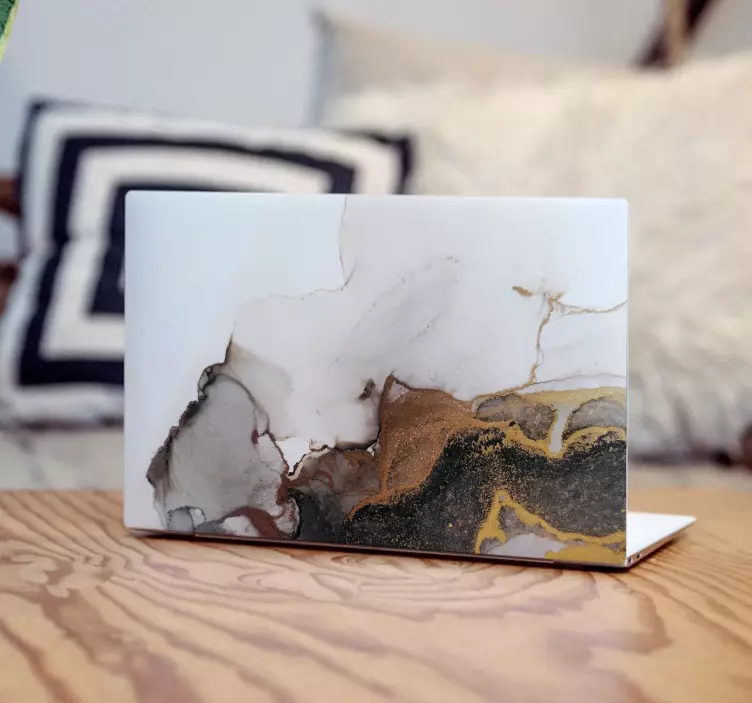 Laptop skin elegant marble finish - TenStickers