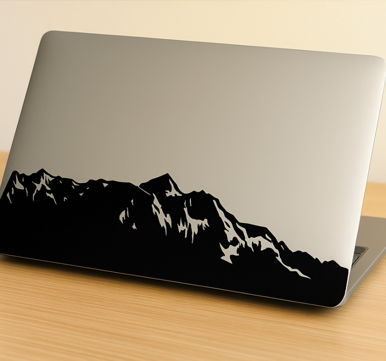 Laptop sticker mountain peak - TenStickers