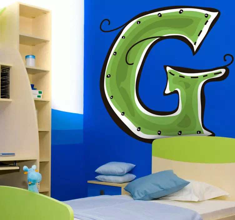 Letter G Kids Sticker - TenStickers