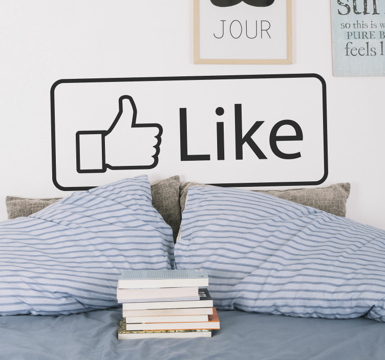 Like Facebook business sticker - TenStickers