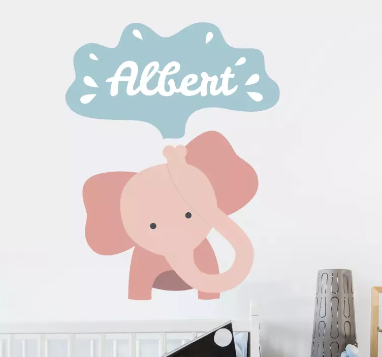 Little Elephant Custom Wild Animal Decal - TenStickers