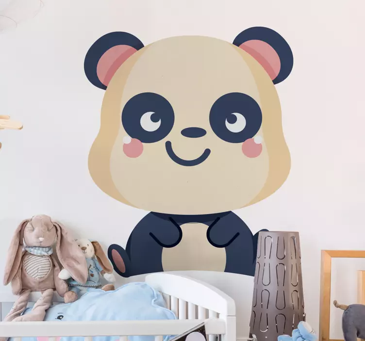 Little panda animal wall sticker - TenStickers