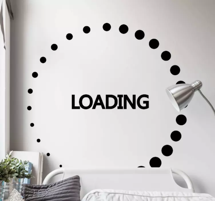 Loading rotation video game sticker - TenStickers