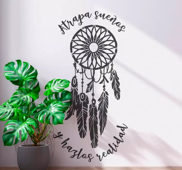 Location sticker dream catcher mural - TenStickers
