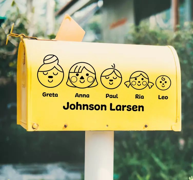 Location sticker personalized family icons - TenStickers