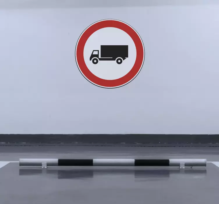 Lorry Warning Sign Sticker - TenStickers