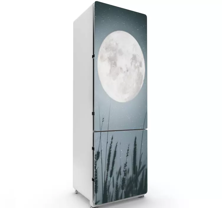 Luna fridge vinyl sticker - TenStickers
