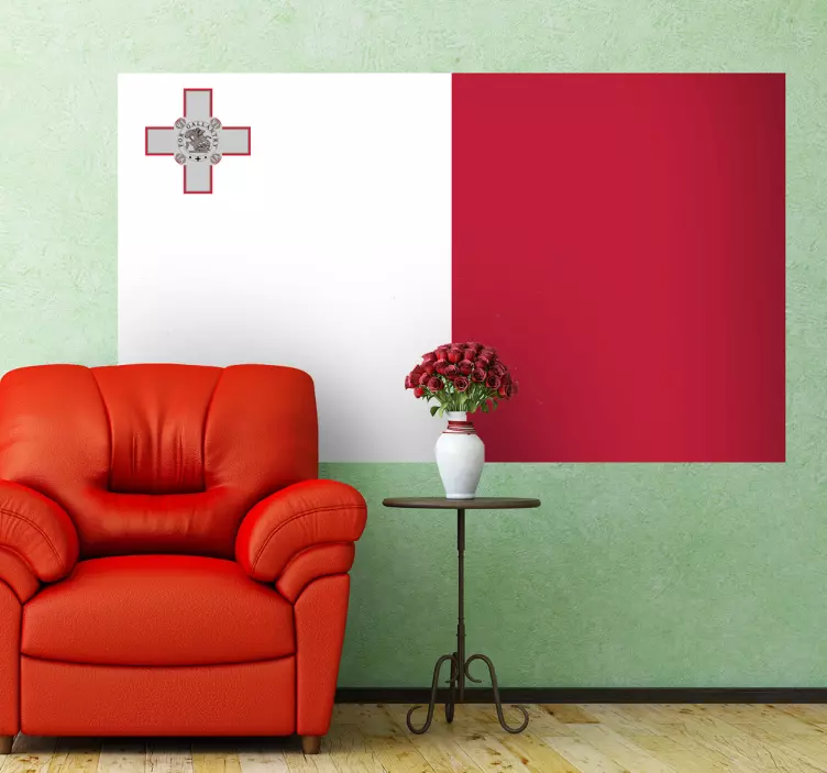 Malta Flag Sticker - TenStickers