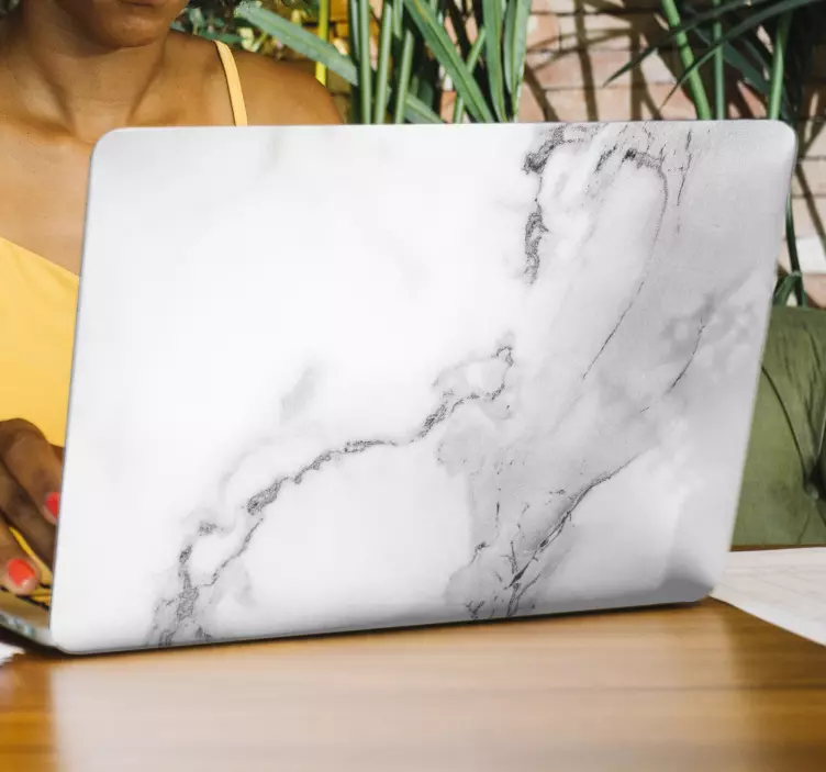Marble laptop  laptop sticker - TenStickers