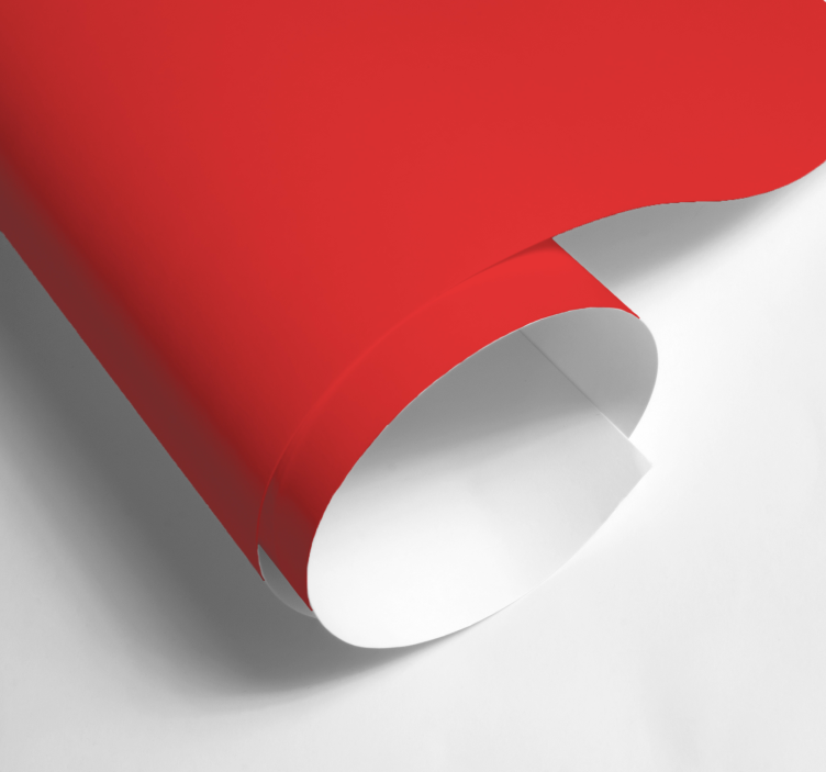 Matte Red plain sticker - TenStickers