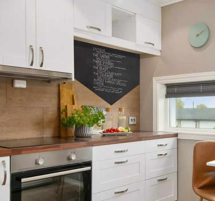 Menu Decorative Chalkboard Sticker - TenStickers