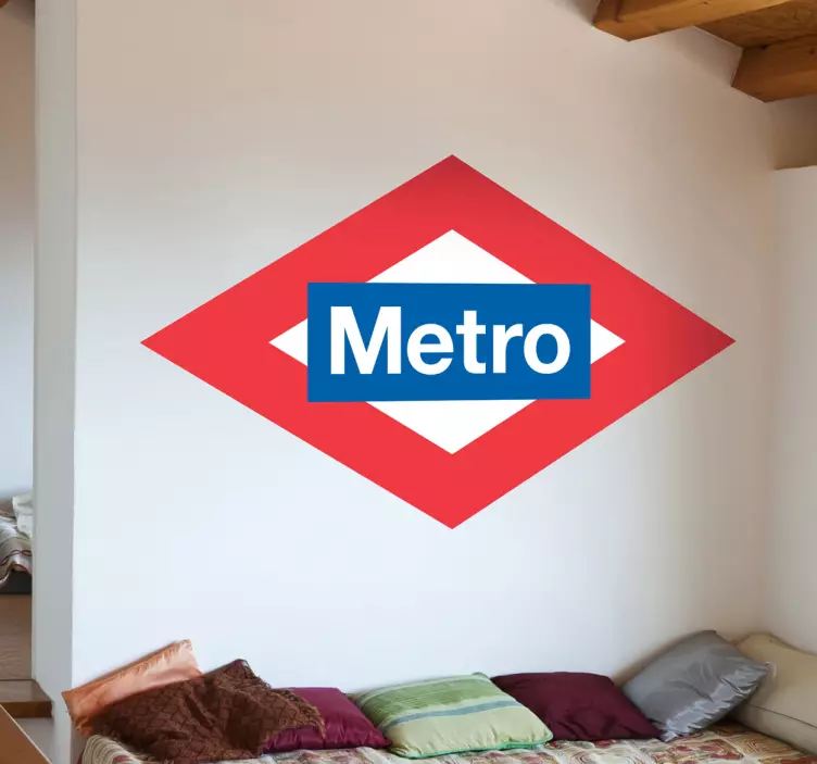 Metro Sign Sticker - TenStickers