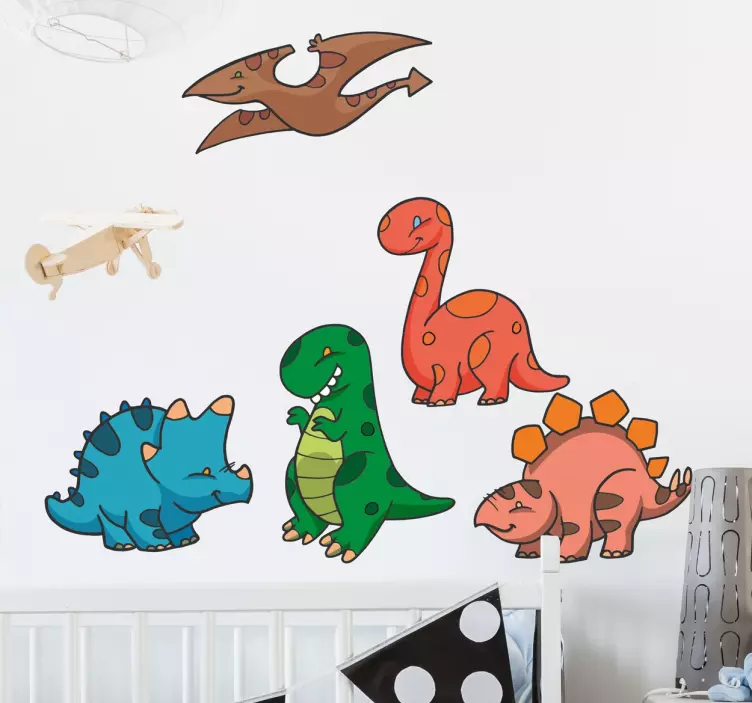 Mini Dinosaurs Sticker Set - TenStickers