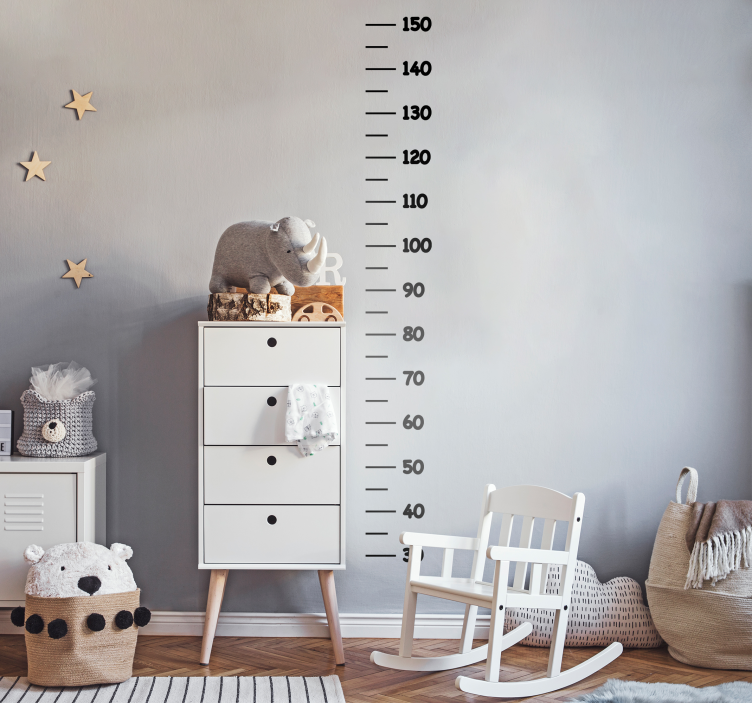 Minimalistic  height chart wall sticker - TenStickers