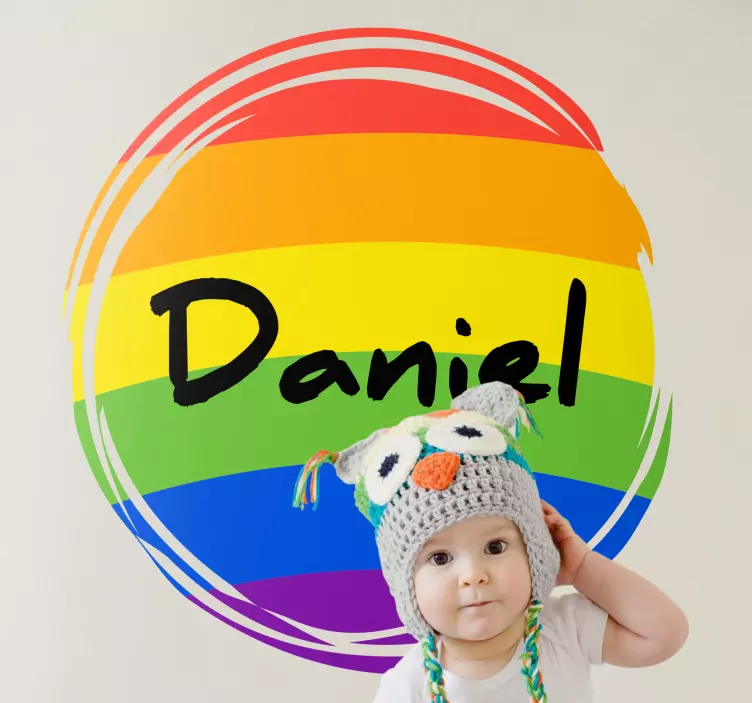 Modern vinyl rug personalized colorful design - TenStickers