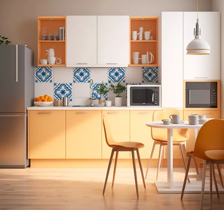 Monocolor Hydraulic: Single-color Hydraulic System tile sticker - TenStickers