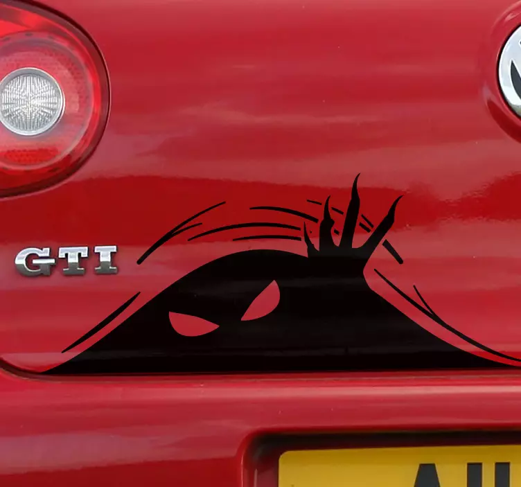 Monster in the Boot Vehicle Sticker - TenStickers
