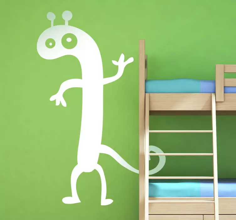 Monster with Antenna Kids Sticker - TenStickers