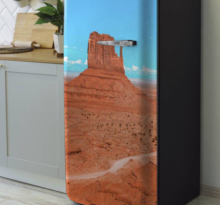 Monument Valley Landscape fridge sticker - TenStickers