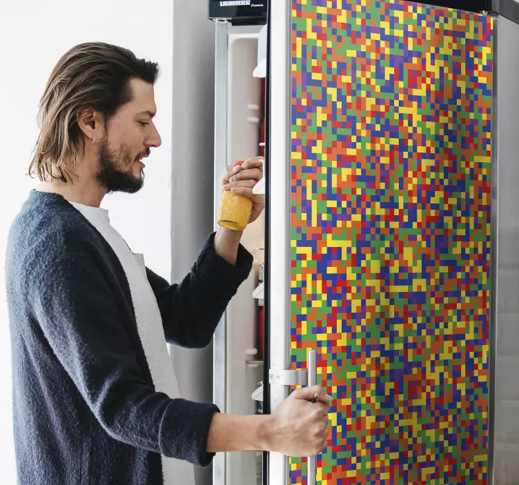 Mosaic pattern fridge decal - TenStickers