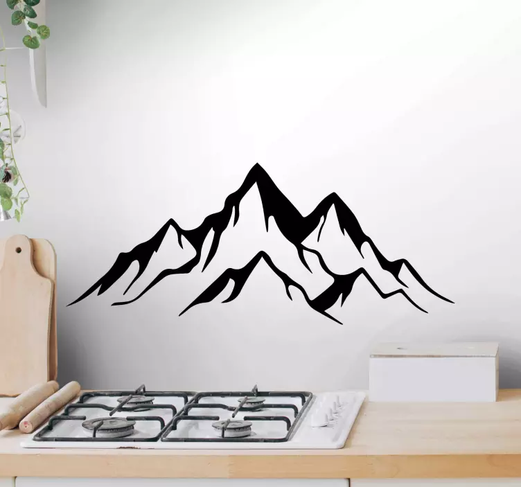 mountains and landscape nature wall sticker - TenStickers