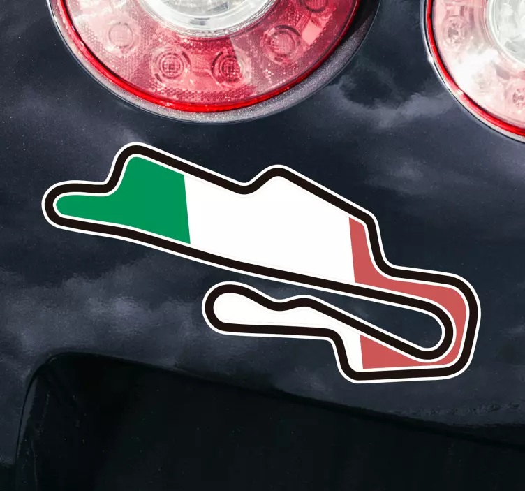 Mugello circuit Car Sticker - TenStickers