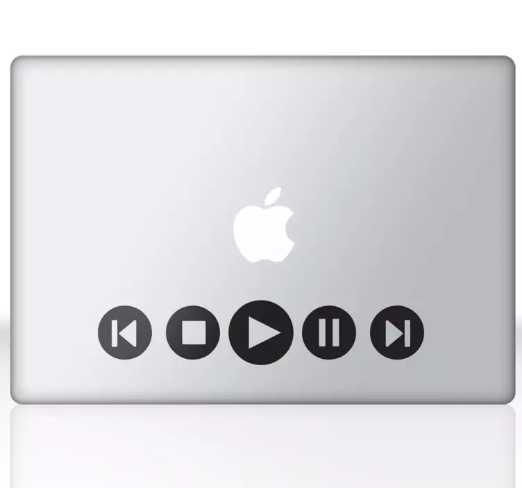 Multimedia Laptop Sticker - TenStickers