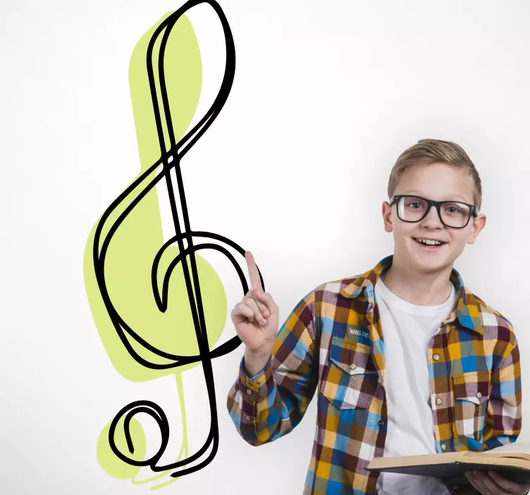 Musical Notation Accent music stickers - TenStickers
