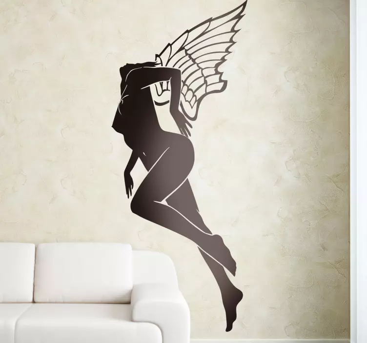Naked Angel Wall Sticker - TenStickers