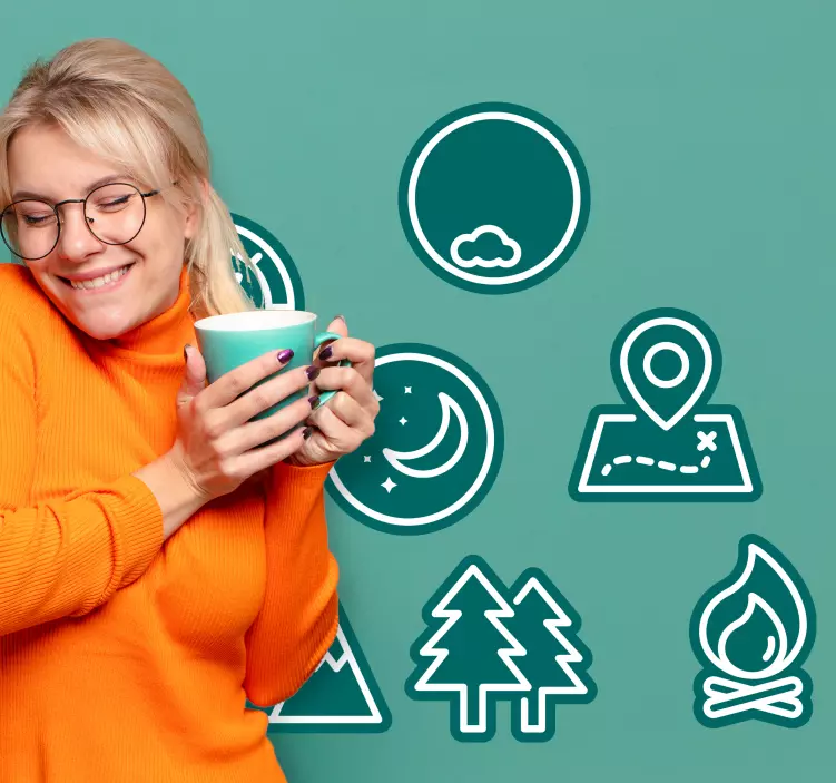 Nature Emblem Collection nature wall sticker - TenStickers