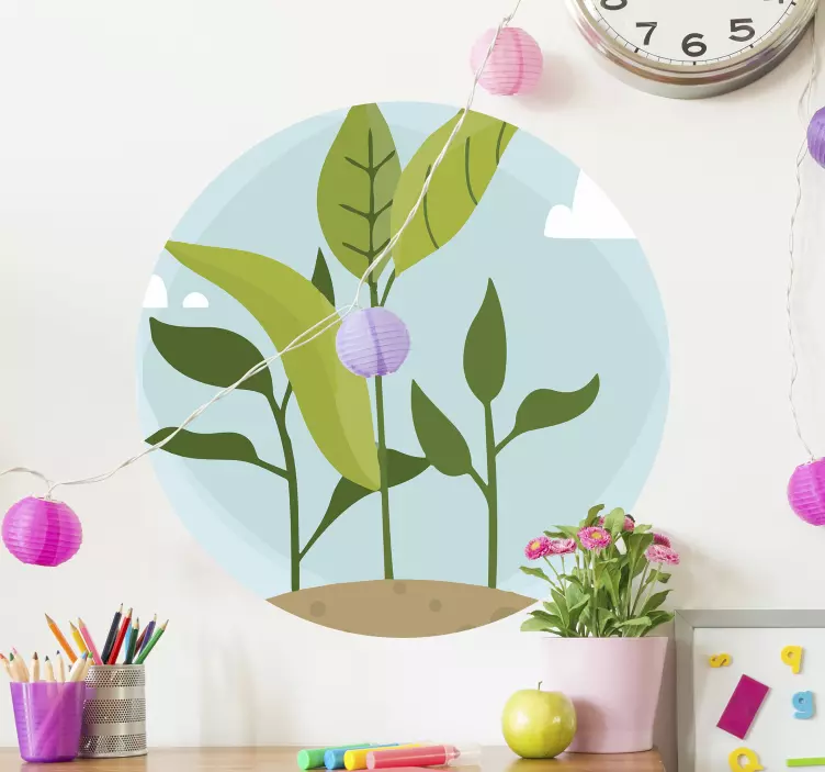 Nature Plants plant wall sticker - TenStickers