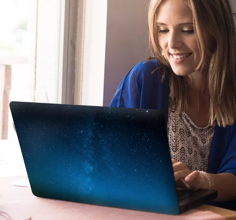Nebula starry laptop sticker - TenStickers