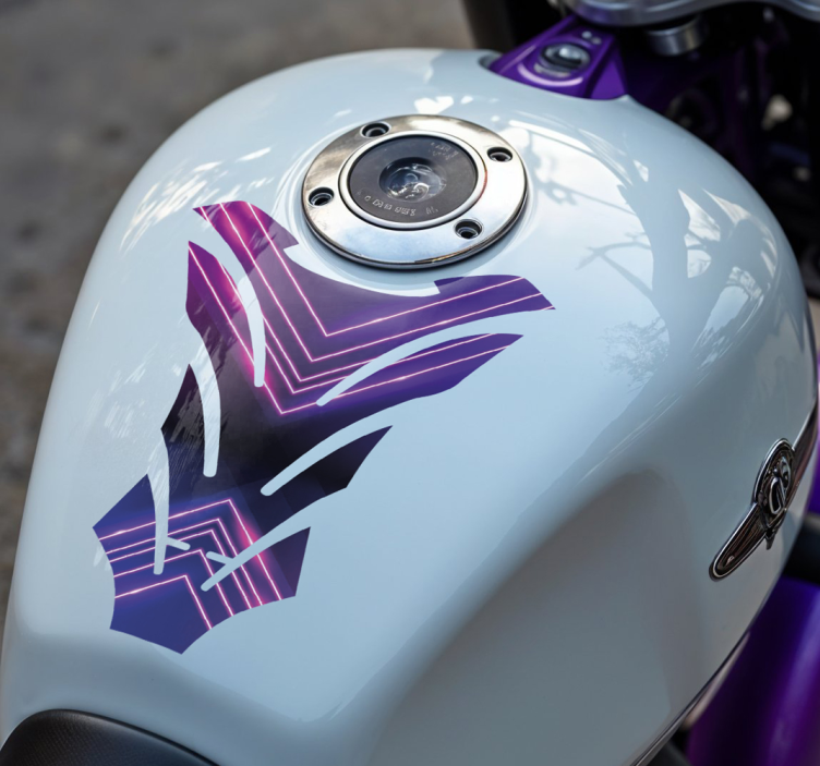 Neon motorcycle sticker - TenStickers