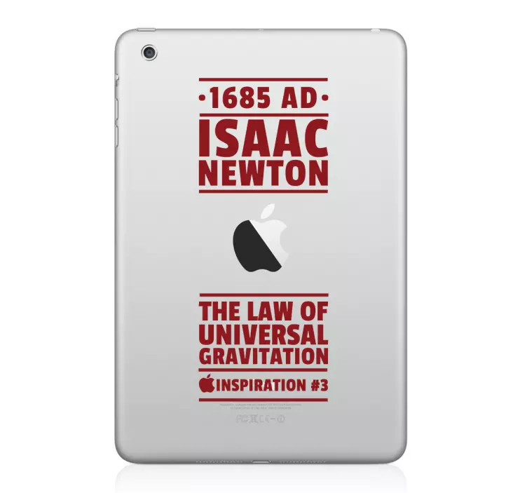 Newton´s Law of Gravity iPad Sticker - TenStickers