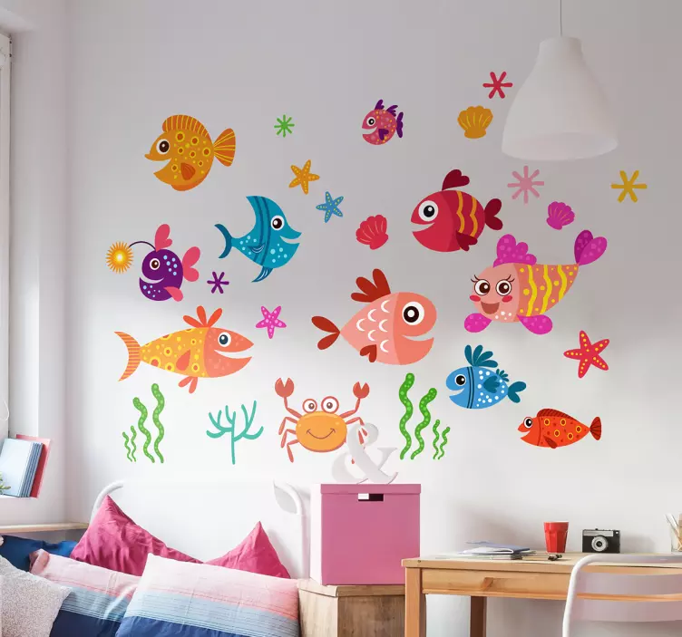Nile of Children's Fish fish wall sticker - TenStickers