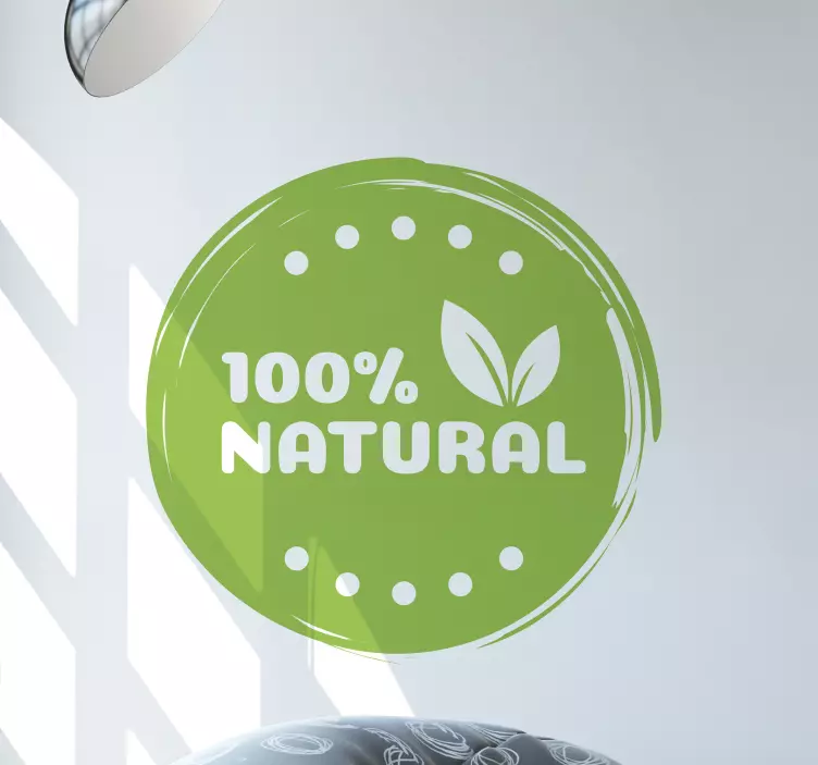 Object sticker natural product label - TenStickers