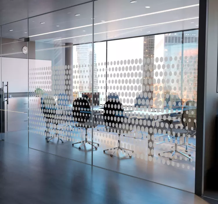 Office Topography circle sticker - TenStickers