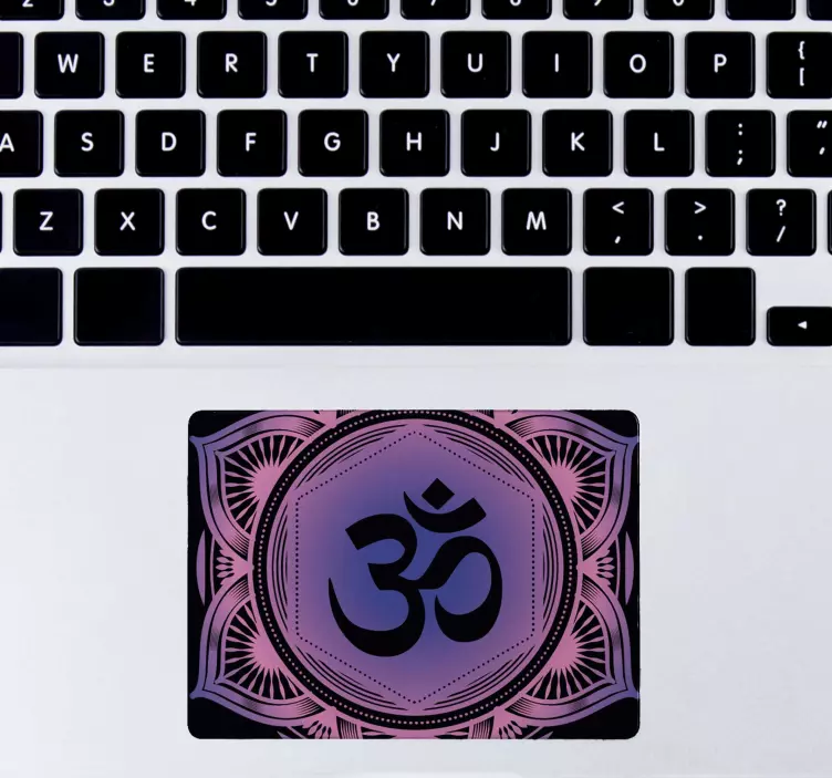 Om Symbol Trackpad Laptop Sticker - TenStickers