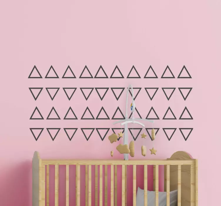 Pack of 45 triangles nursery wall sticker - TenStickers